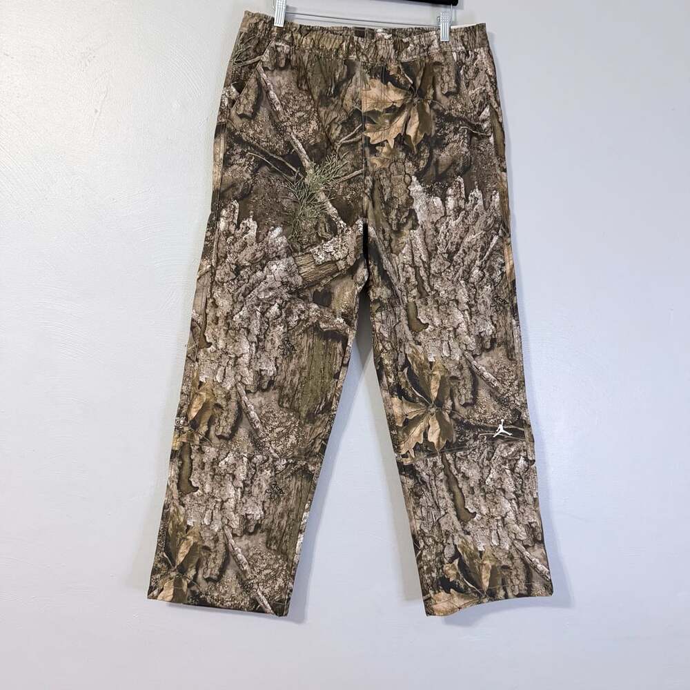Nike Air Jordan Brooklyn Woven Realtree Pants Olive Men's Large